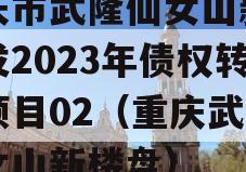 重庆市武隆仙女山新区开发2023年债权转让项目02（重庆武隆仙女山新楼盘）