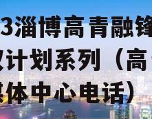 2023淄博高青融锋债权计划系列（高青县融媒体中心电话）